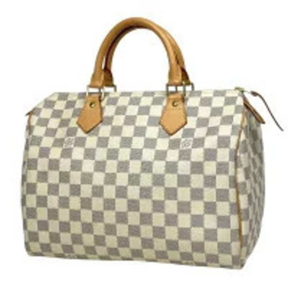 Louis Vuitton White Boston Azur Bag Handbag Speedy Damier White - Picture 2 of 7